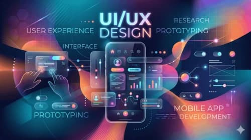 Mobile app UI UX design